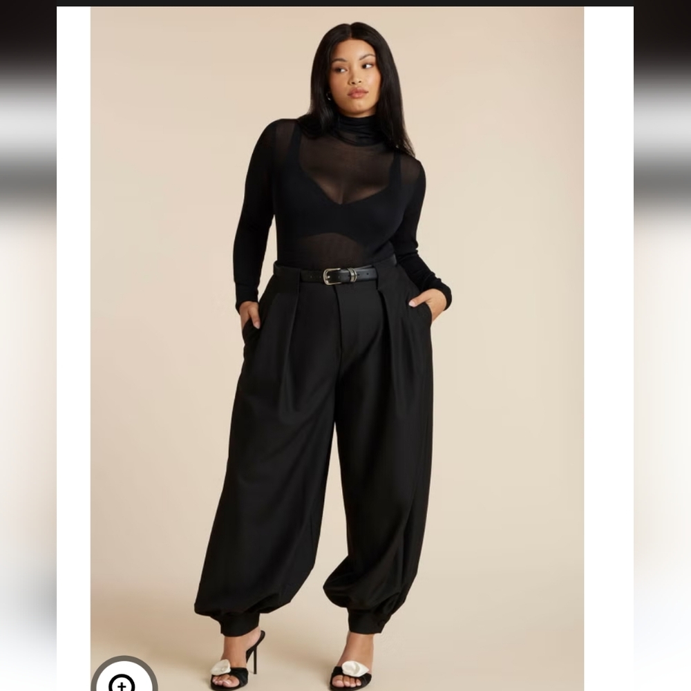 Black Balloon Trousers